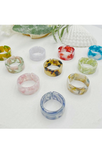 Colorful Funny Resin Ring