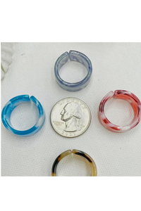 Colorful Funny Resin Ring