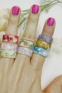 Colorful Funny Resin Ring