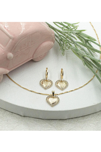 Cz Heart Earrings