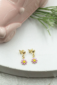 Dainty Daisy Flower Earrings