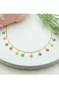 Dainty Daisy Flower Necklace