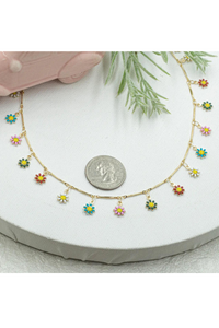 Dainty Daisy Flower Necklace