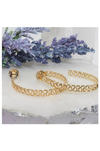 Open Braided Detail Hoops