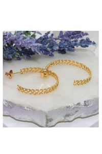 Open Braided Detail Hoops