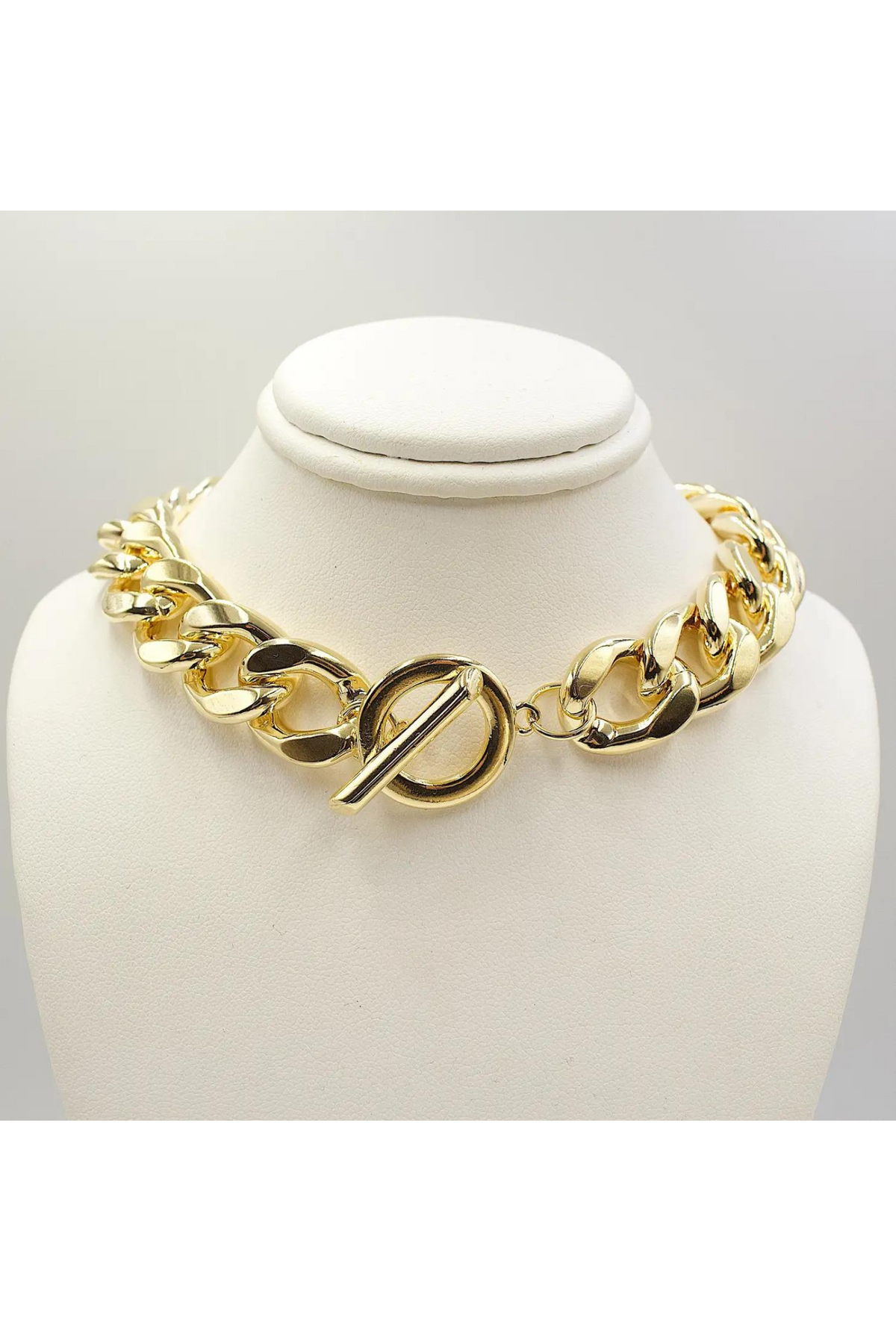 Thick Chain with Toggle Clasp Necklace