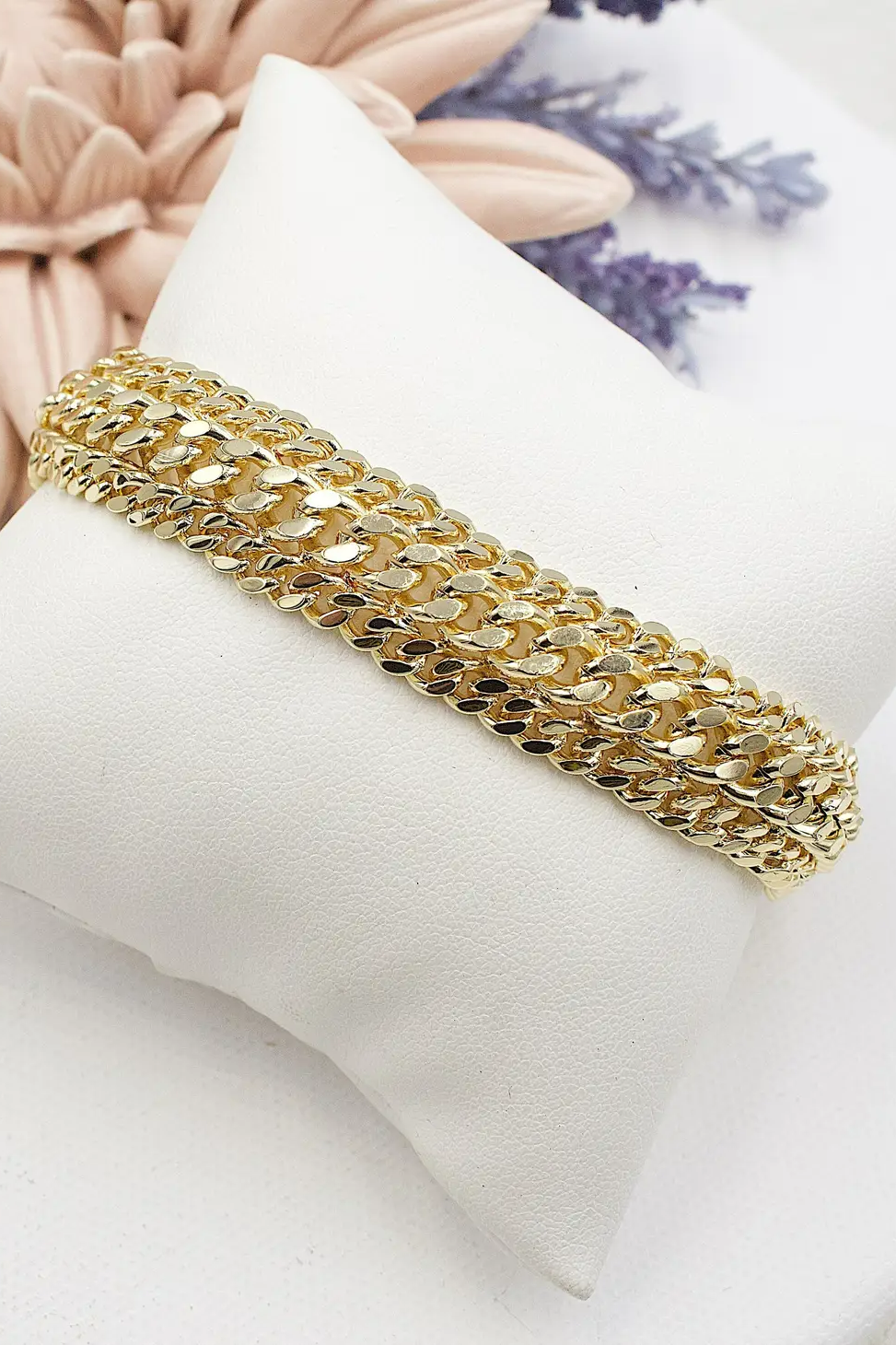 Triple Golden Chain Bracelet