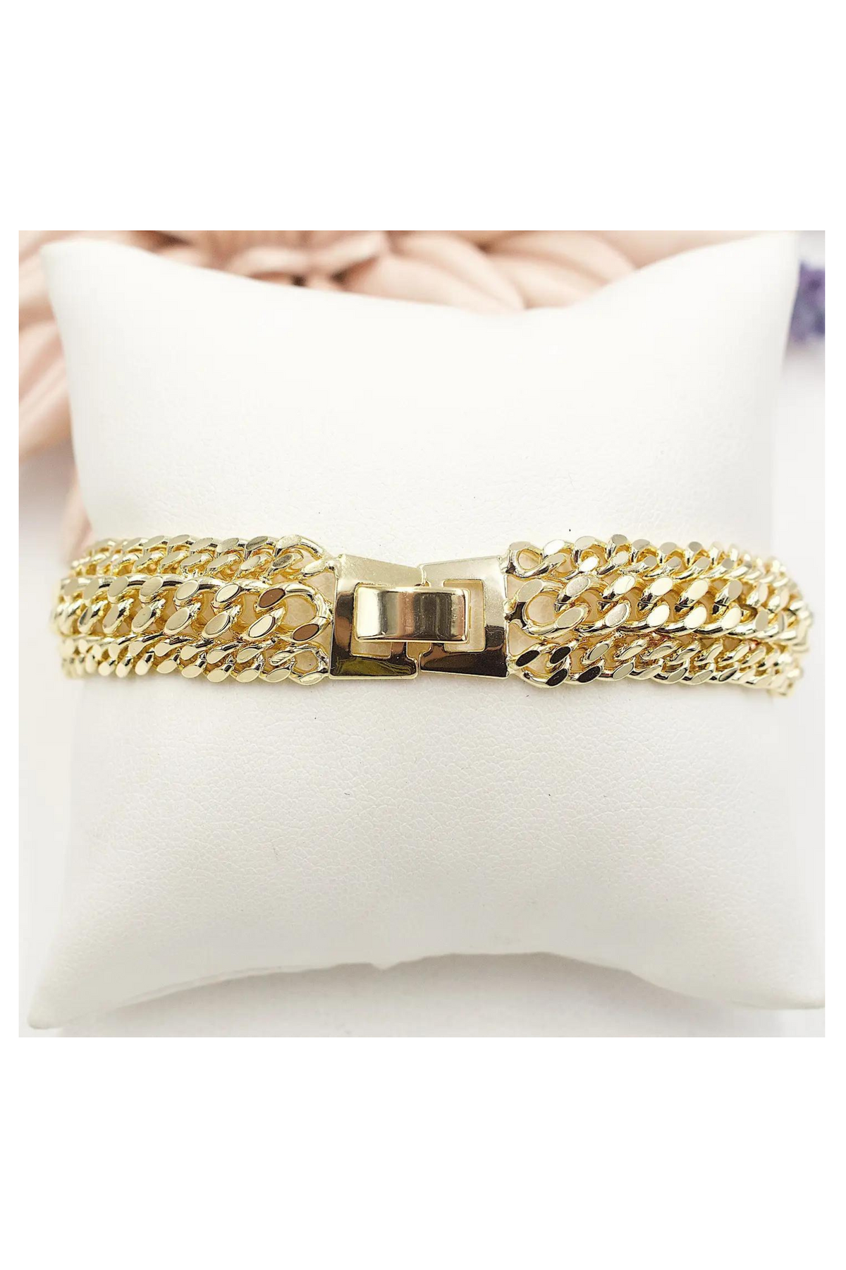 Triple Golden Chain Bracelet