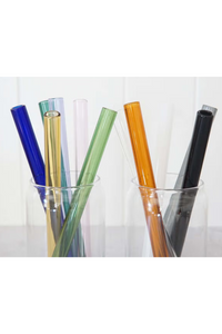 Wide Straight Glass Straws