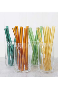 Wide Straight Glass Straws