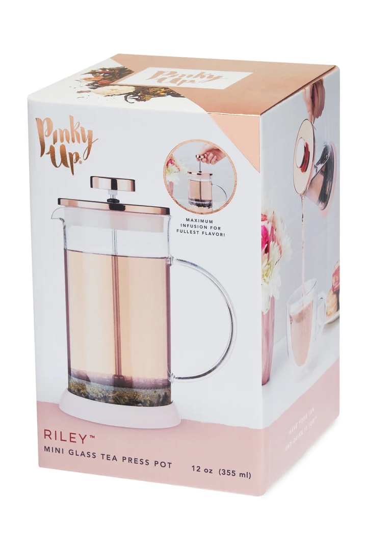 Riley™ Mini Souk Gold Glass Tea Press Pot