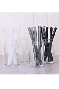 Wide Straight Glass Straws