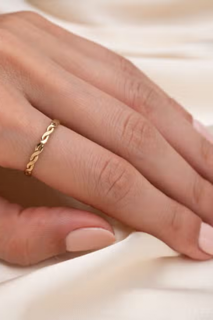 Gold Infinity Ring