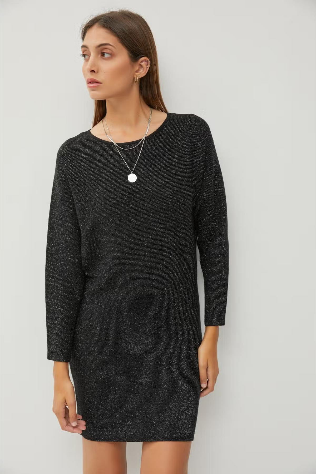 Lurex Sweater Dress