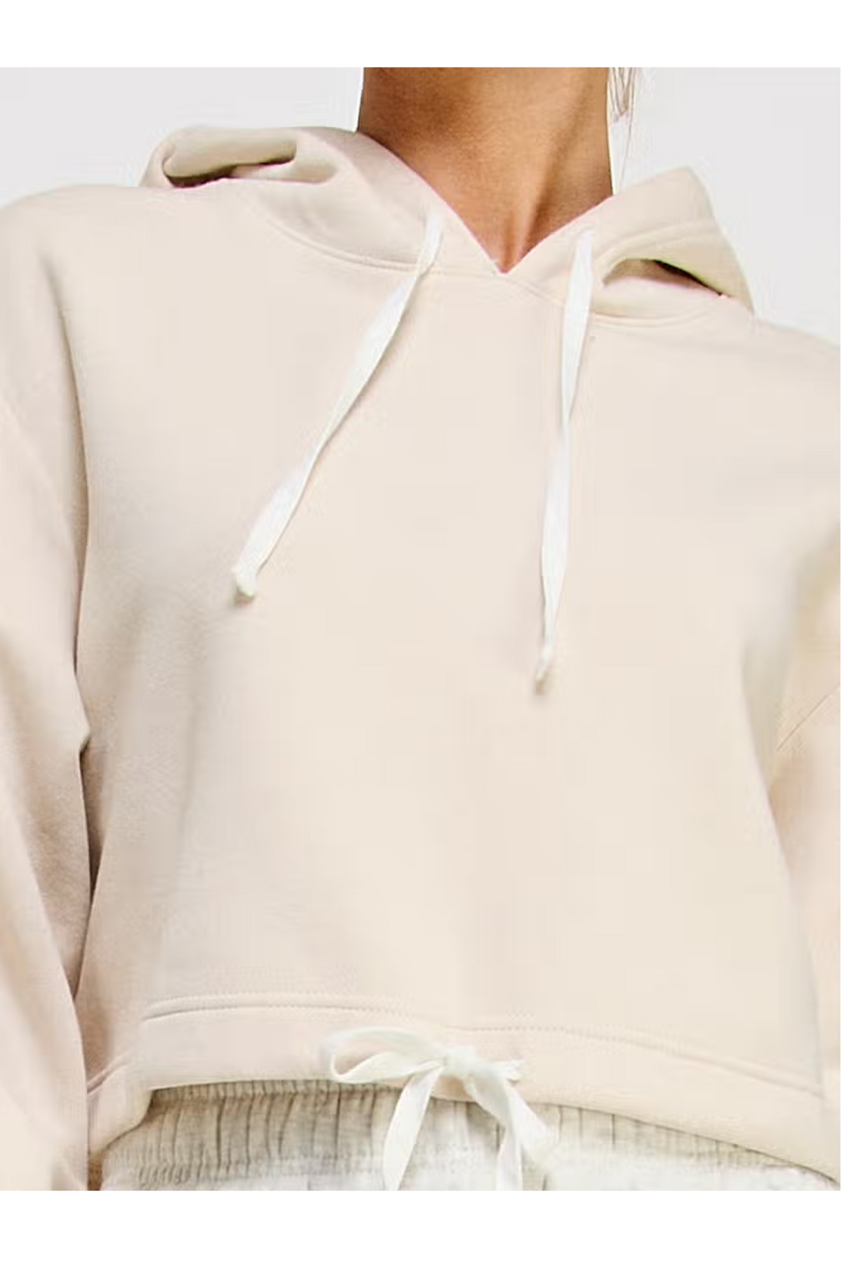 Drawstring-Waist French Terry Hoodie