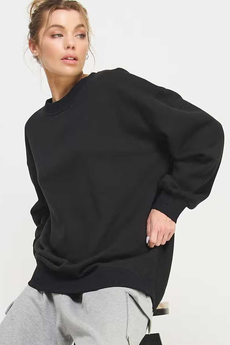 トレーナー スウェット COLLEGE OVERSIZED CREWNECK SWEATSHIRT レディース Oversized college crew-neck sweatshirt