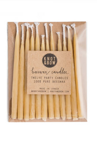 Natural Beeswax Birthday Candles