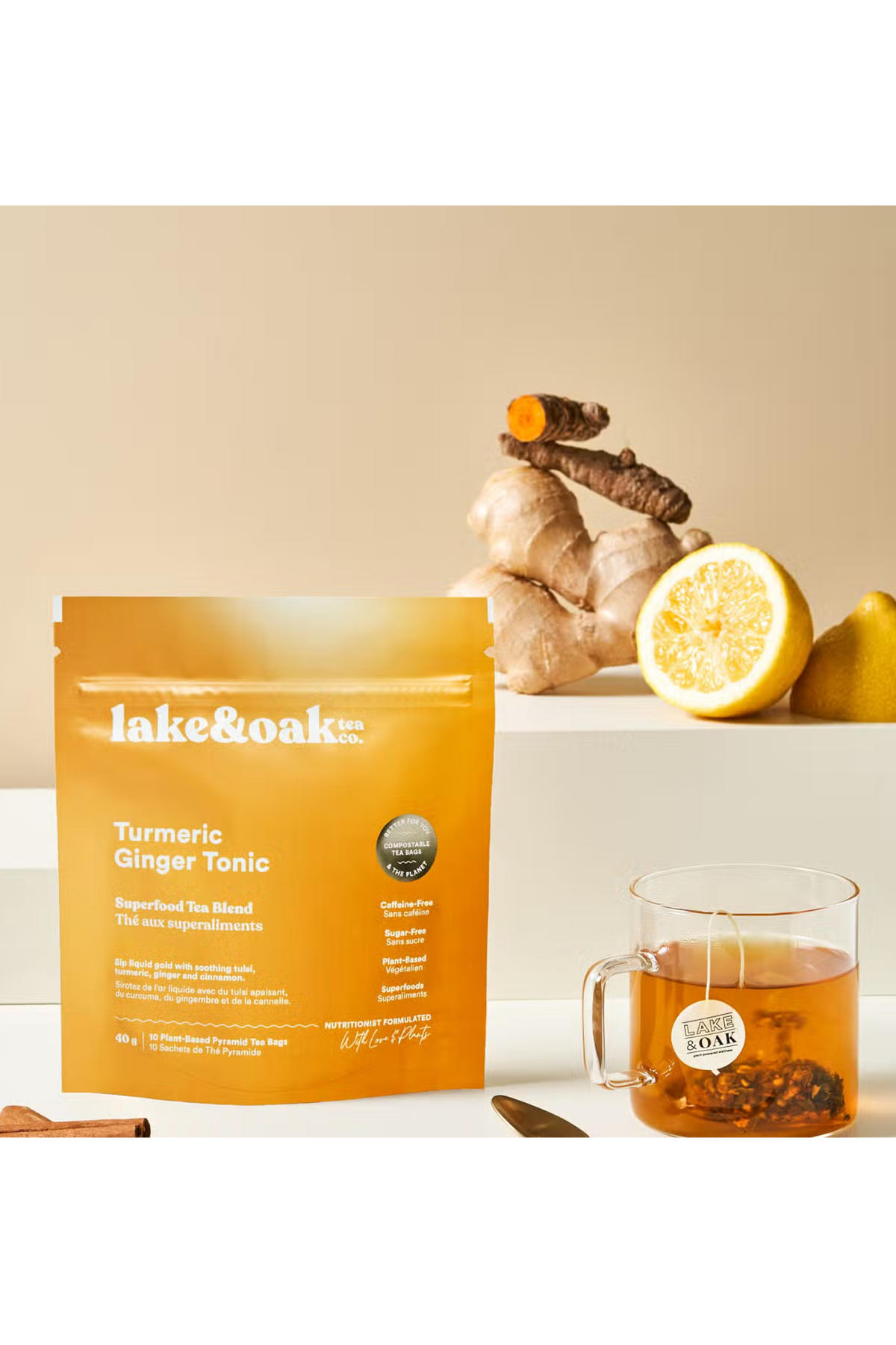 Turmeric Ginger Tonic - Superfood Tea