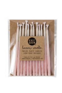 Natural Beeswax Birthday Candles