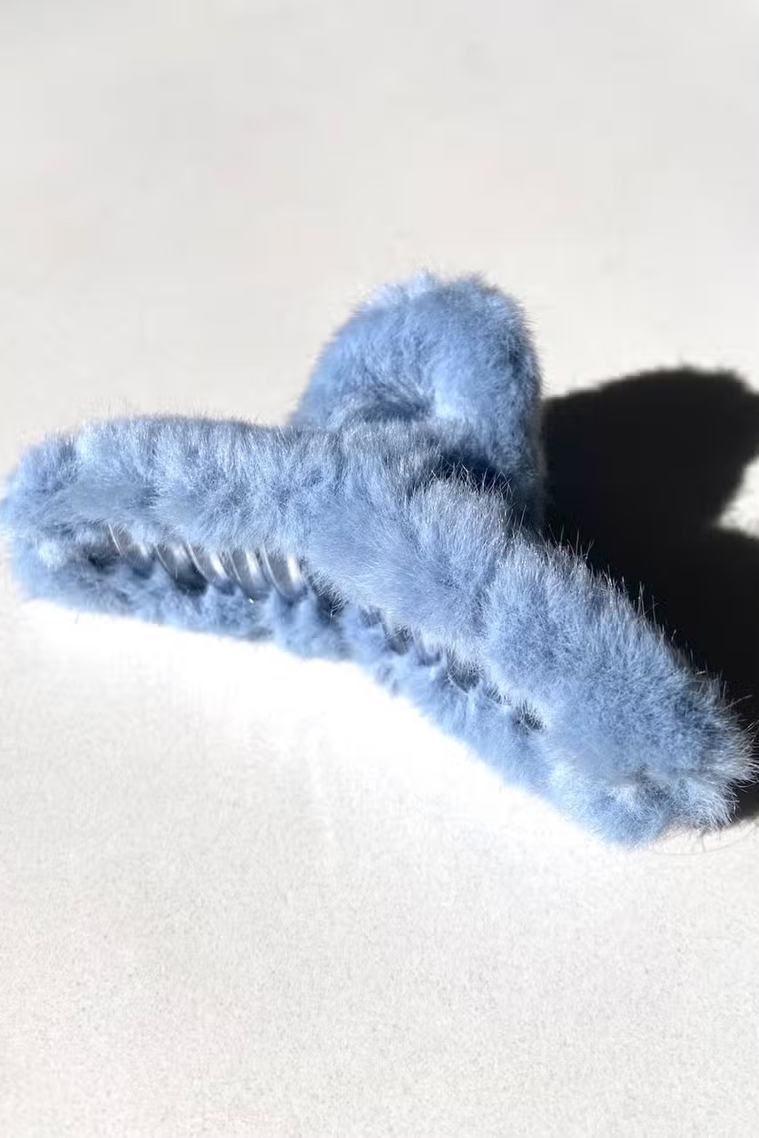 Fluffy Vegan Fur Hair Claw Clip