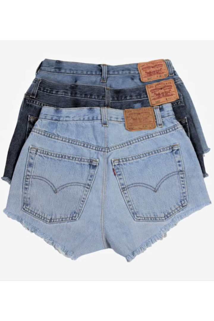 Upcycled Vintage Denim Shorts