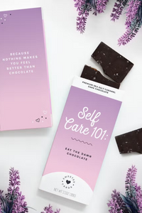 Self Care Card + "Complimentary" Chocolate Bar