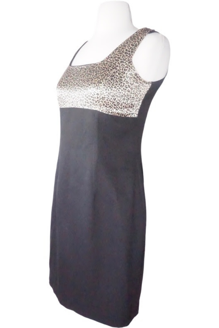 Vintage Black Cheetah Print Mini Dress Rose Market Nevada City Vintage Black Cheetah Print Mini Dress Rose Market Nevada City