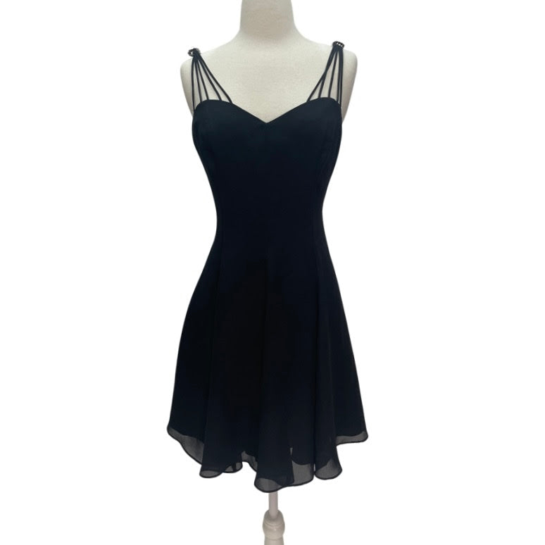 Vintage Black Classic Mini Dress