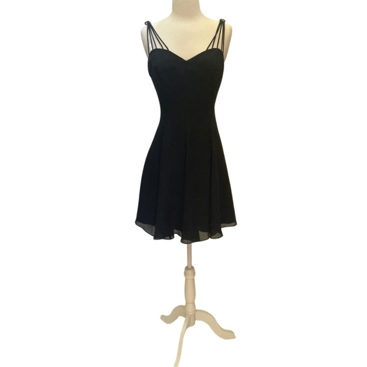 Vintage Black Classic Mini Dress