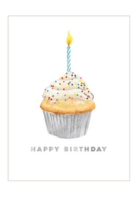 Cupcake Birthday Greeting Card