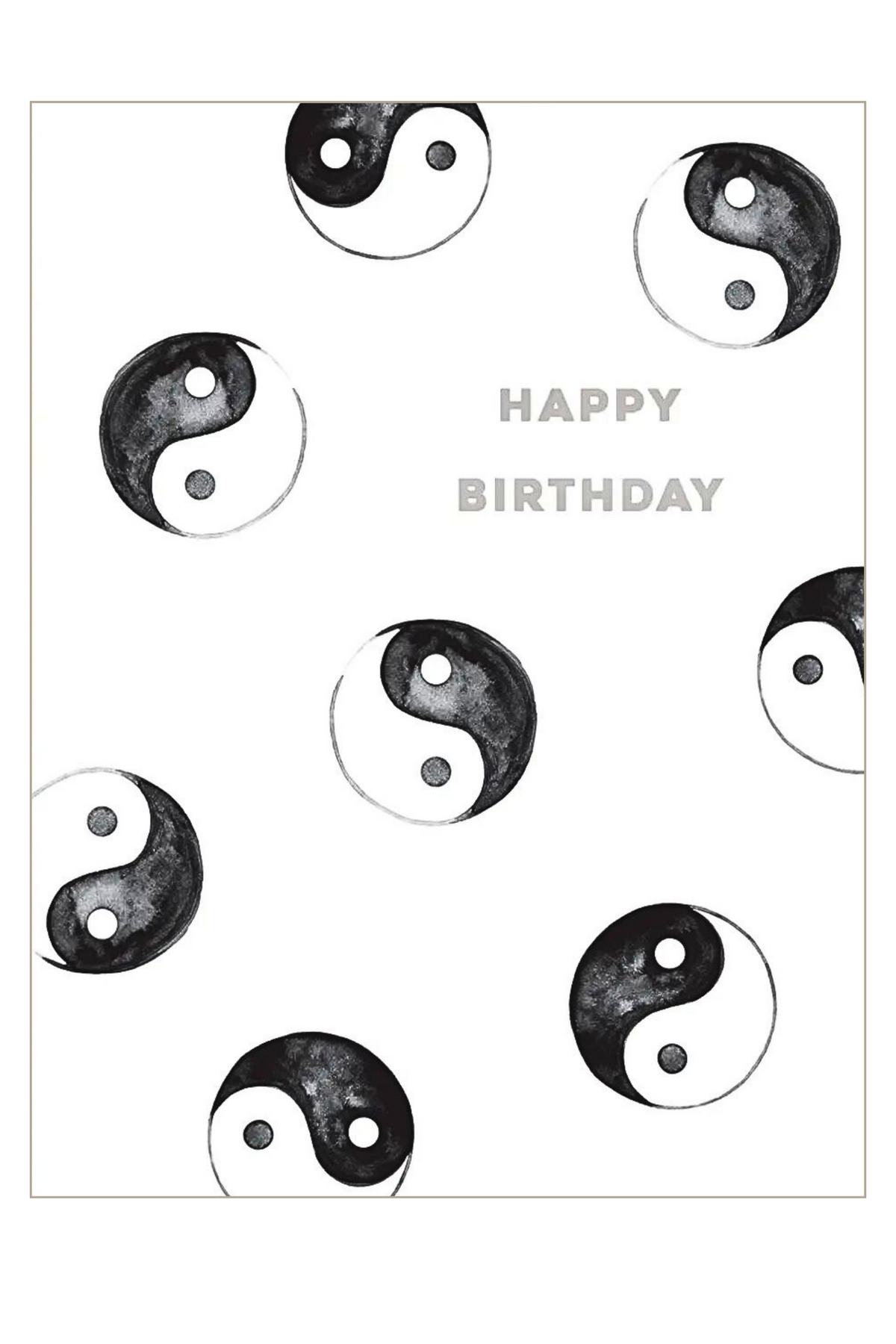 Yin Yang Happy Birthday Greeting Card