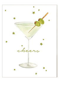 Martini Cheers Greeting Card