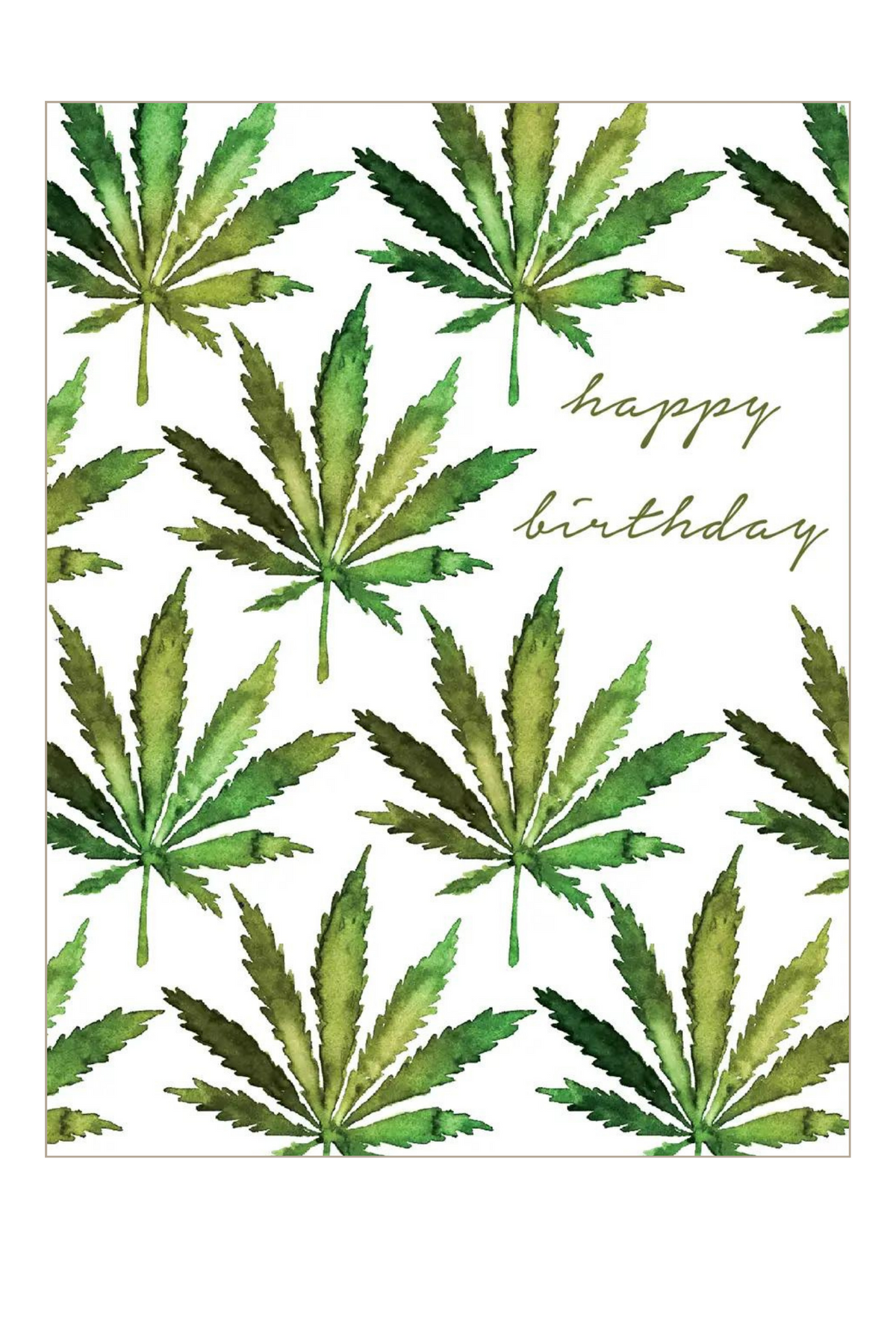 Cannabis Birthday Card