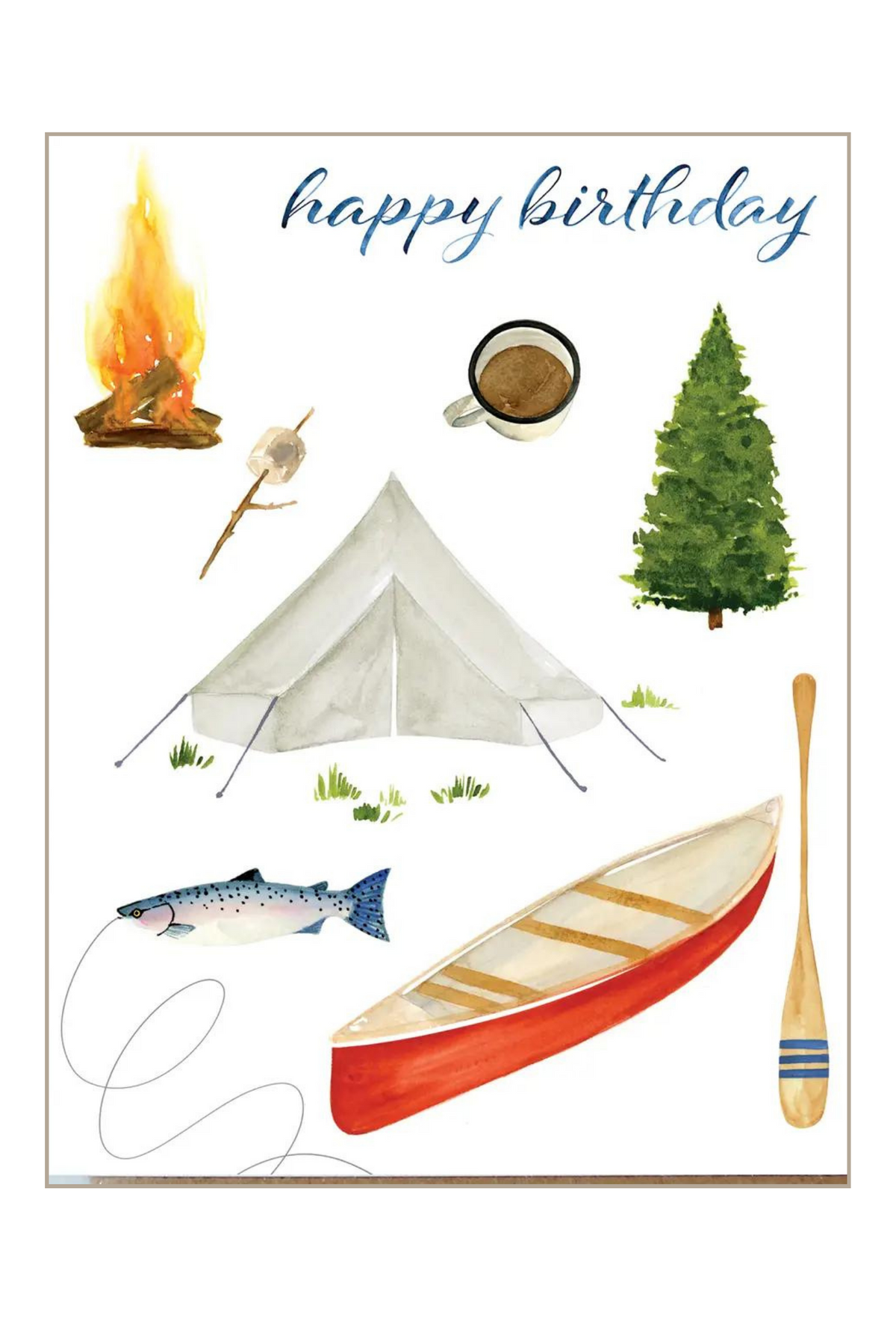 Camping Birthday Card