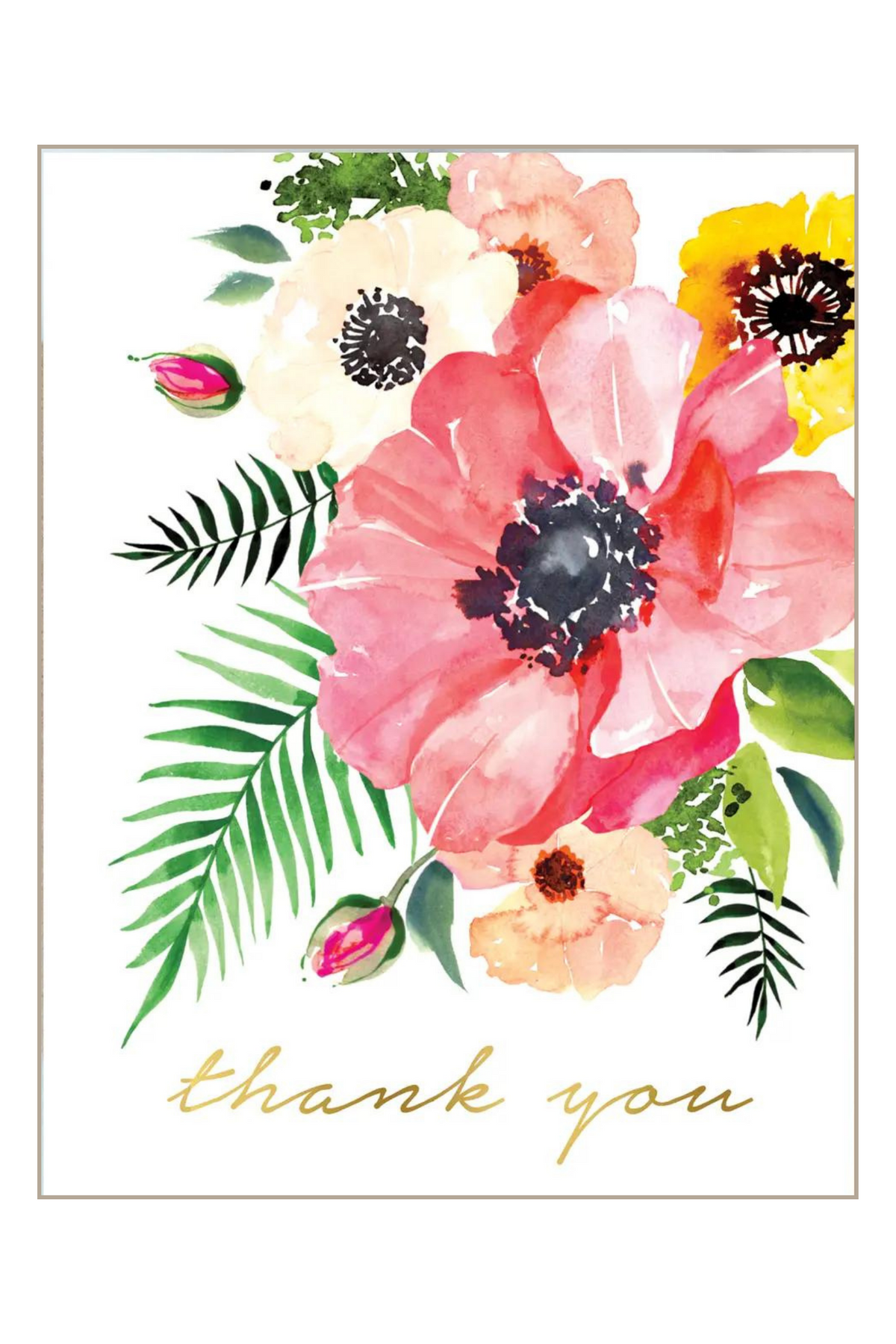 Bouquet Thank You Card