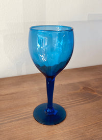 Blue Tinted Cordial Glasses / Set of 4