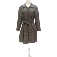 Vintage Faux Snakeskin Rain Coat