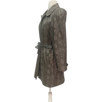 Vintage Faux Snakeskin Rain Coat