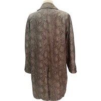 Vintage Faux Snakeskin Rain Coat