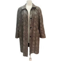 Vintage Faux Snakeskin Rain Coat