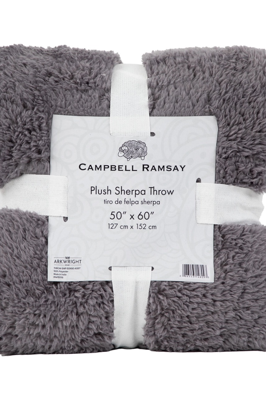 Plush Sherpa Throw Blankets - 50x60