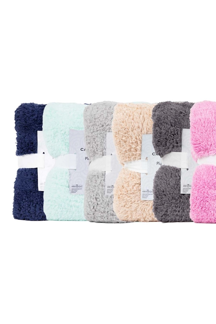 Plush Sherpa Throw Blankets - 50x60