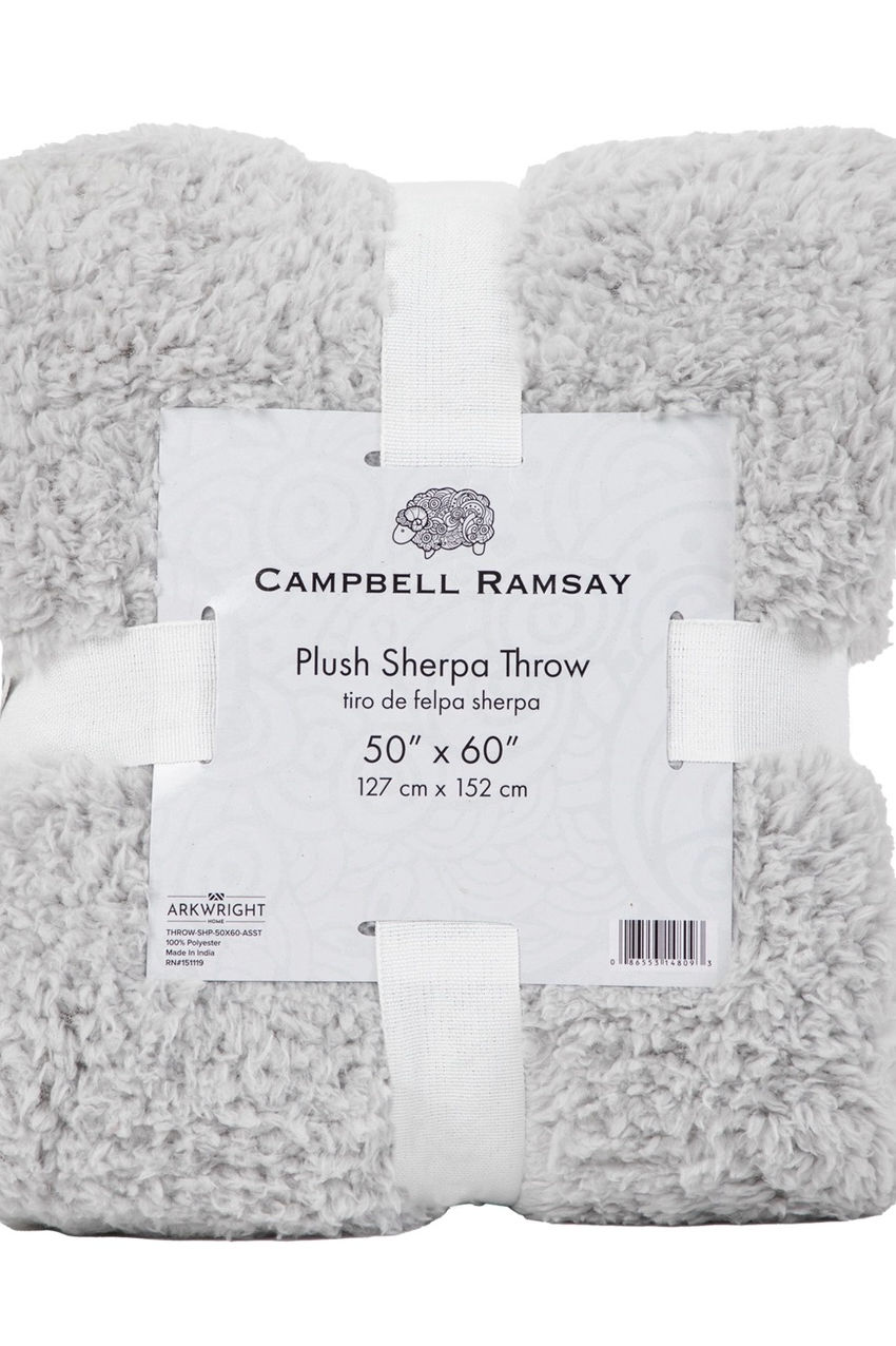 Plush Sherpa Throw Blankets - 50x60