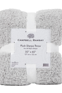 Plush Sherpa Throw Blankets - 50x60