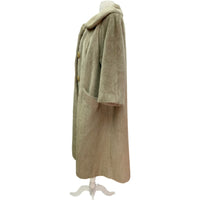 Vintage Tan Faux Fur Coat