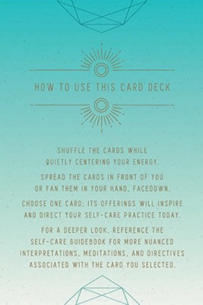 Self-Care: Inspirational Card Deck and Guidebook