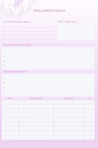 Wellness Notebook Set: A Health & Wellness Organizer