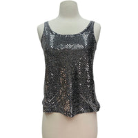 Vintage Silver Sparkle Top