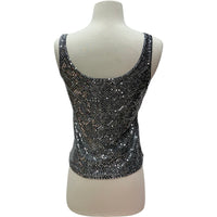 Vintage Silver Sparkle Top