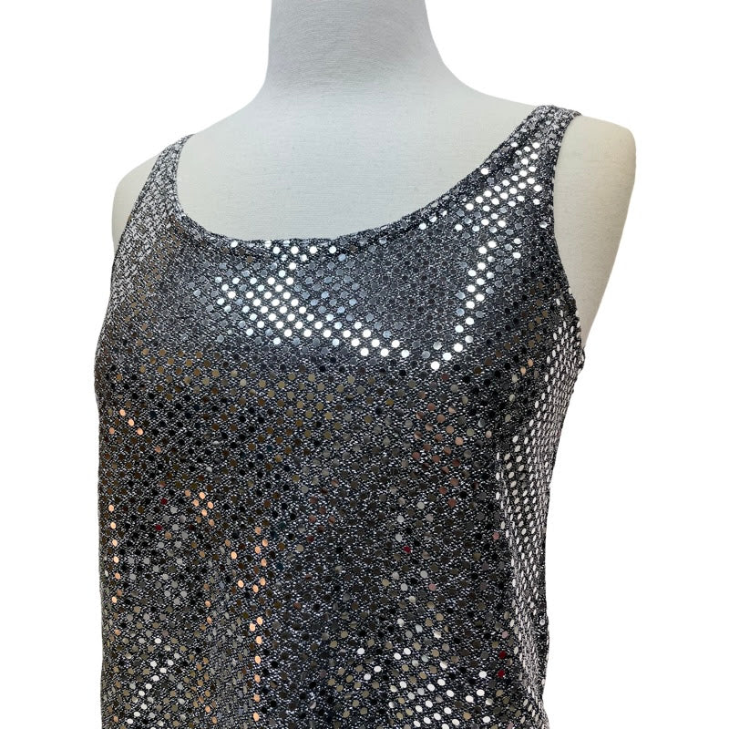 Vintage Silver Sparkle Top